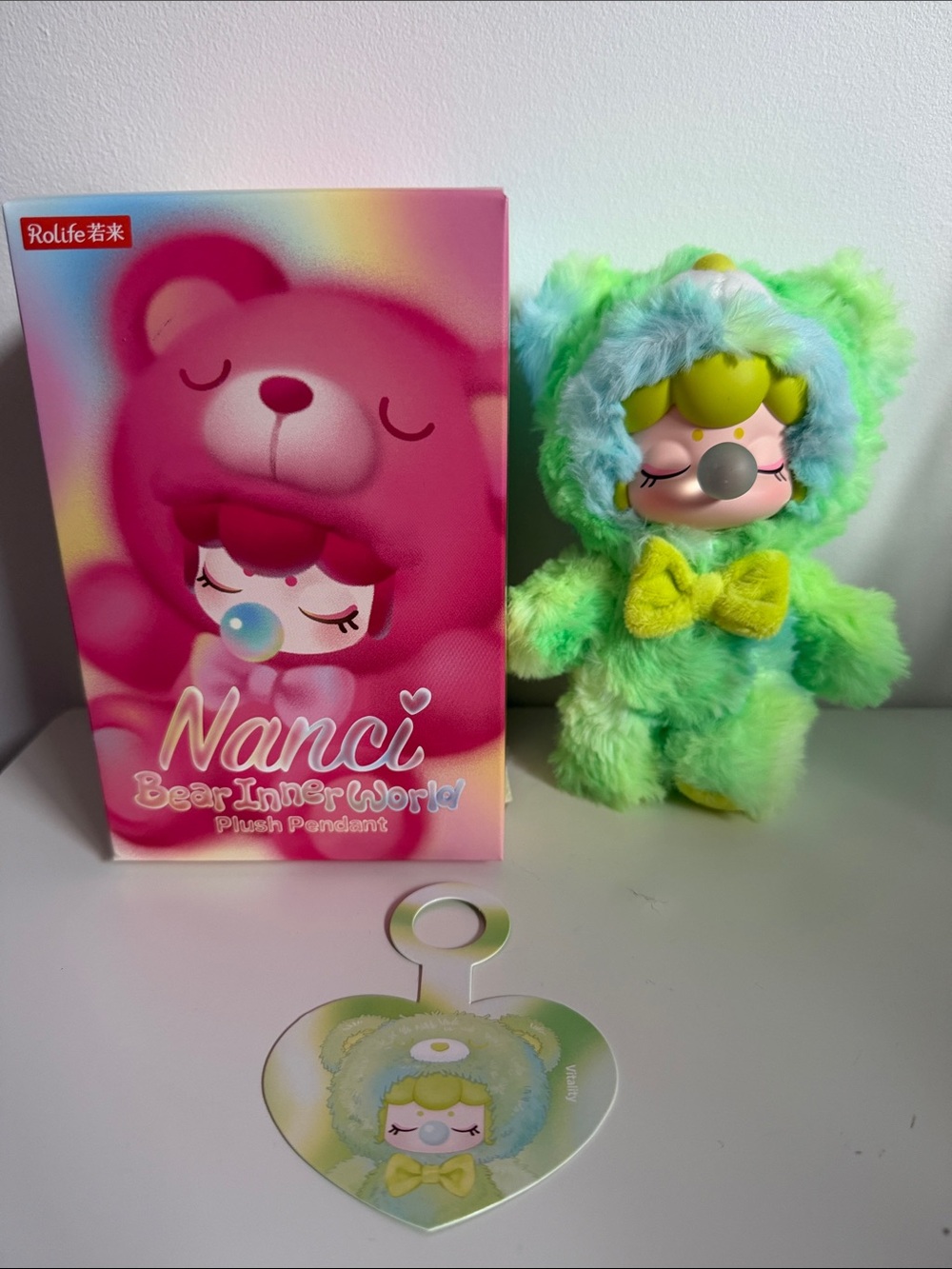 Nanci Bear Inner World - Vitality Plush Keychain - Green